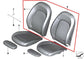 16-24 Mini Cooper Clubman Front Passenger Right Side Seat Backrest Upper Cushion1
