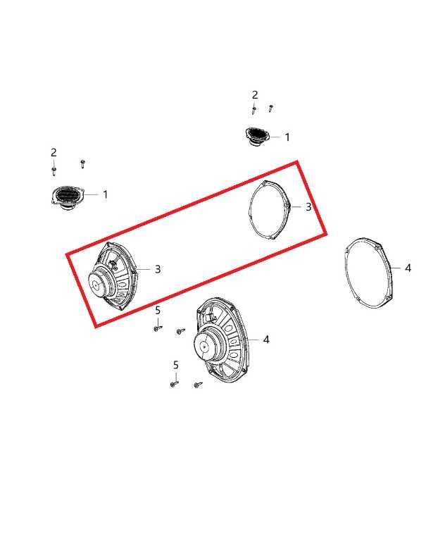 2011-25 RAM 1500 Big Horn Front Right and Left Door Audio Speaker Set 52851560AA1