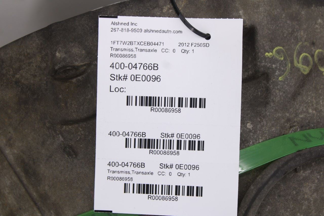 2012-2014 Ford F250 SD 6.7L Diesel 4WD 6-Speed Auto Transmission w/o PTO 213K13