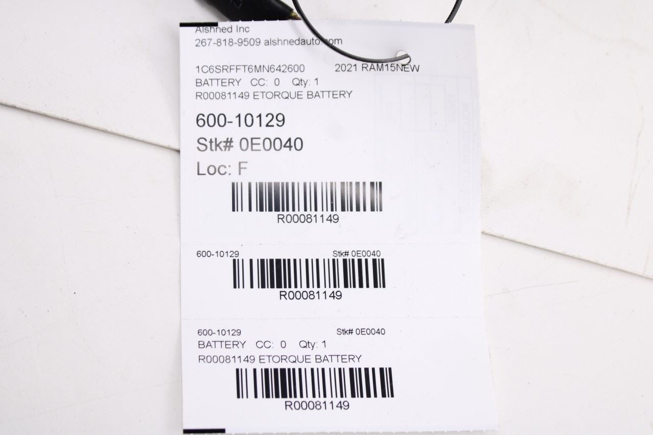 19-24 RAM 1500 Big Horn 5.7L eTorque Electrical Battery 48V Assembly 04610376AP17