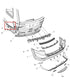 2011-21 Jeep Grand Cherokee Laredo Rear Bumper RH and LH Guide Mount Bracket Set - Alshned Auto Parts