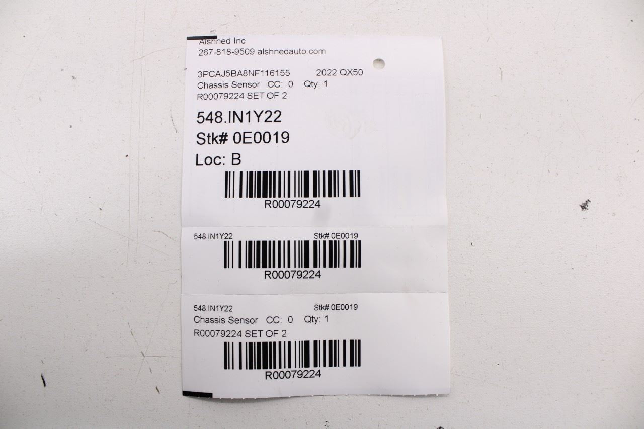 22-25 Infiniti QX50 LUXE Rear Left and Right Blind Spot Radar Sensor Module OEM - Alshned Auto Parts