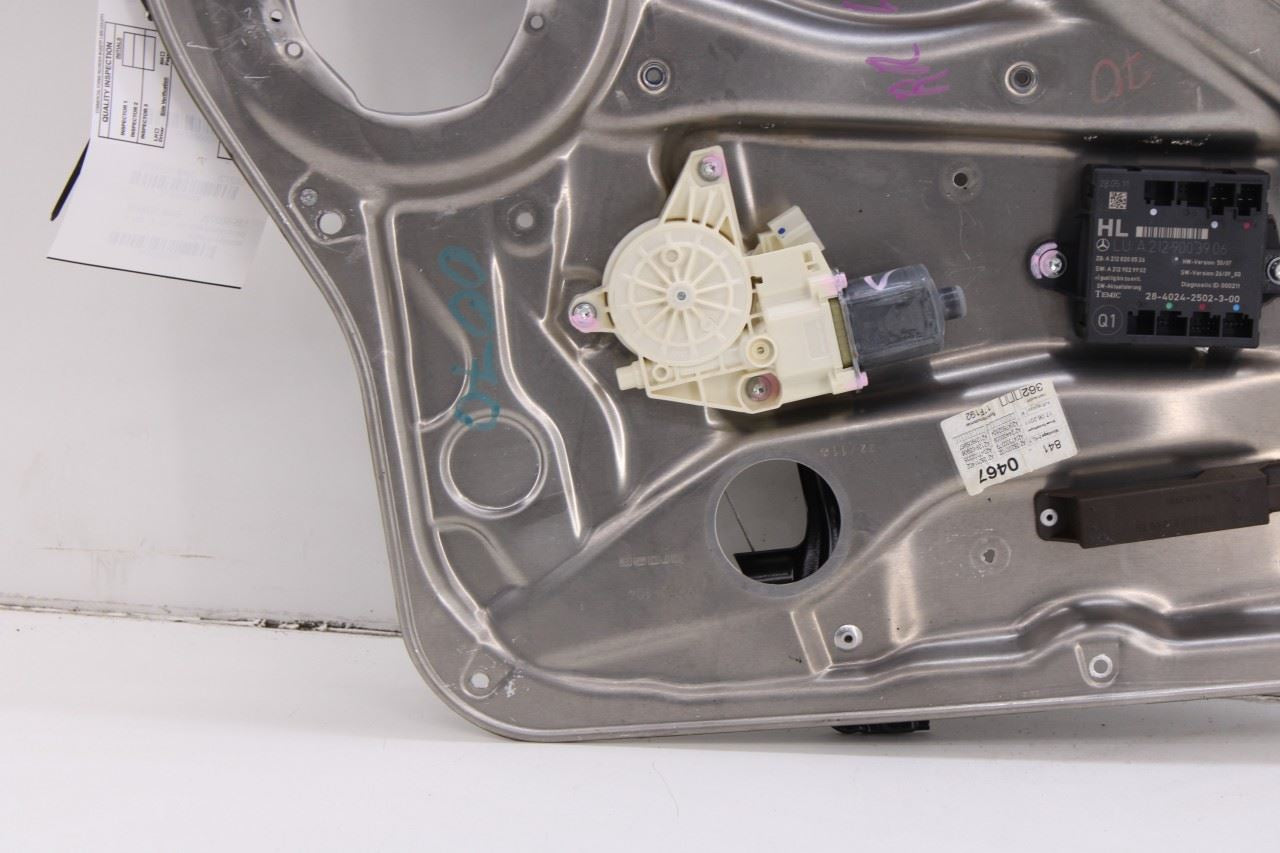 10-16 Mercedes-Benz E 350 Luxury 4Matic RR Left Door Window Regulator w/ Carrier3