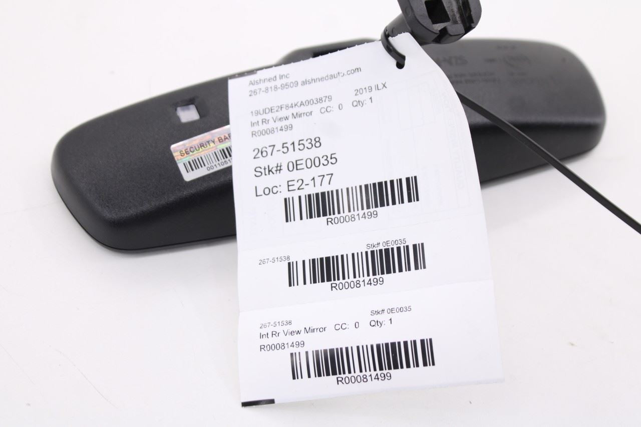 16-22 Acura ILX Technology A-Spec Interior Inside Rear View Mirror 76400-SZA-A229
