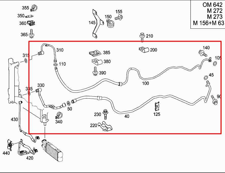 06-09 Mercedes-Benz CLK 350 3.5L Automatic Transmission Oil Cooler Line Pipe Set - Alshned Auto Parts