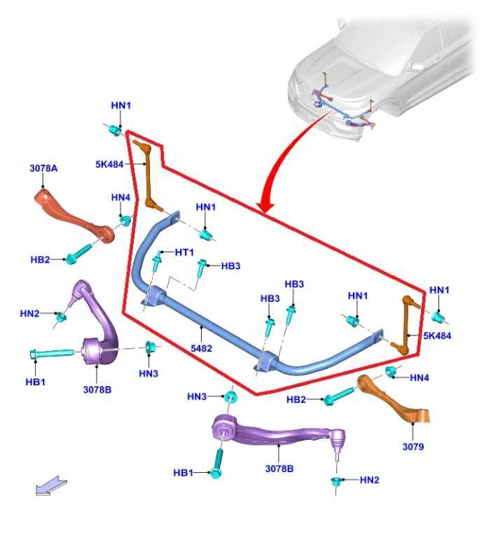 2020-2026 Ford Explorer Interceptor AWD Front Stabilizer Sway Bar LB5Z-5482-C1