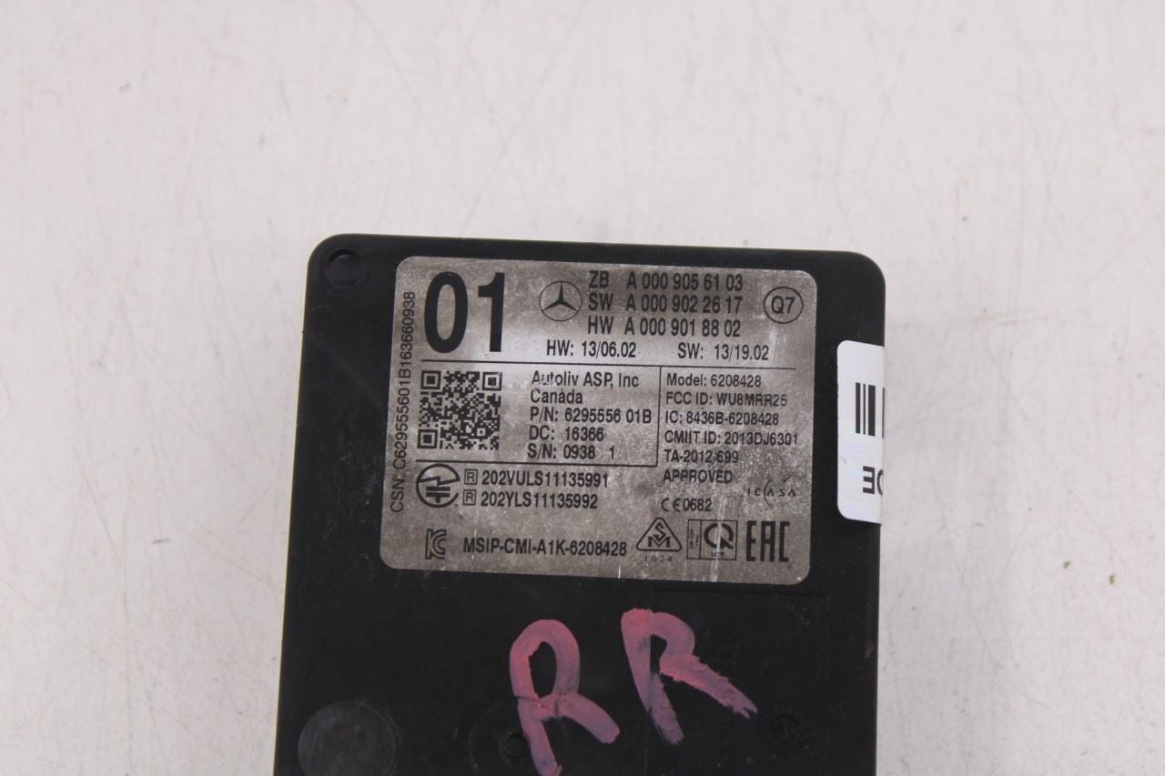 2012-2018 Mercedes-Benz C300 4Matic Rear Right Blind Spot Radar Sensor Module8