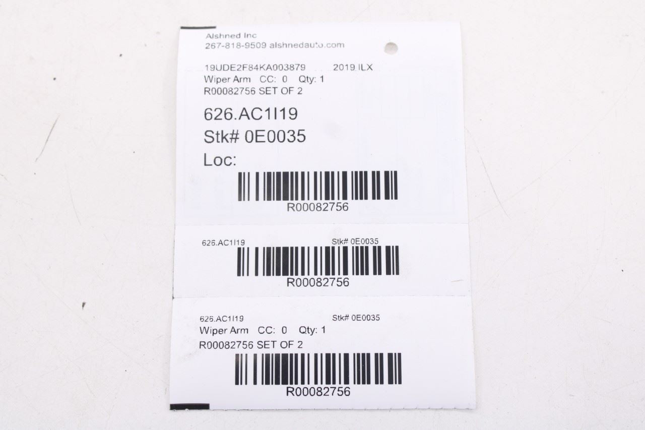 2013-2022 Acura ILX Technology A-Spec Front Left and Right Windshield Wiper Arm17