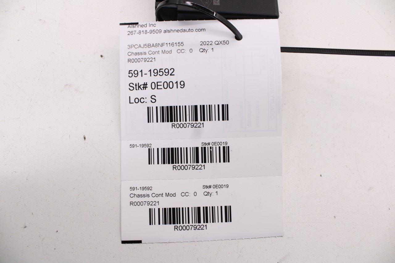 21-22 Infiniti QX50 LUXE Driver Parking Assist Sonar Control Module 28532-5NY2A - Alshned Auto Parts