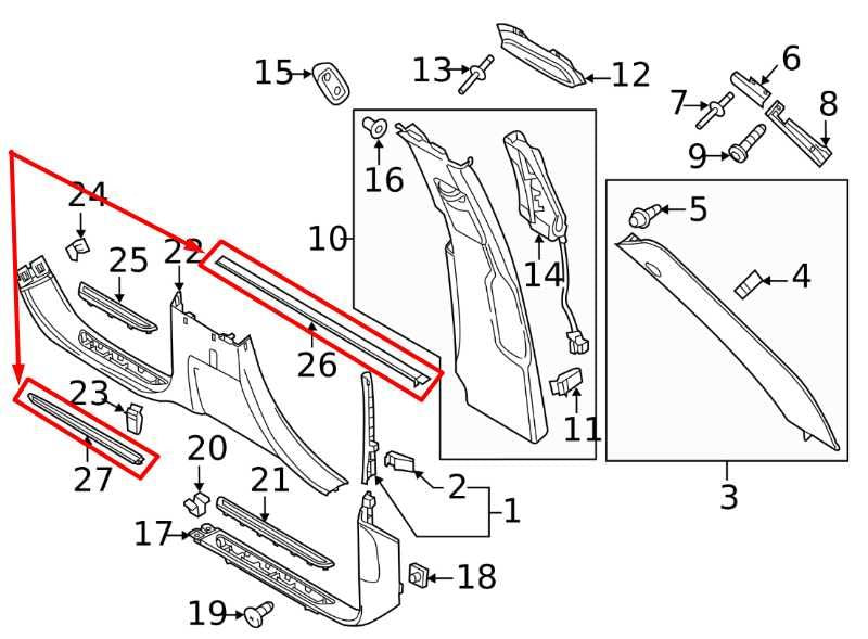 2011-18 Porsche Cayenne Platinum Front and Rear Left Door Sill Scuff Kick Plate - Alshned Auto Parts