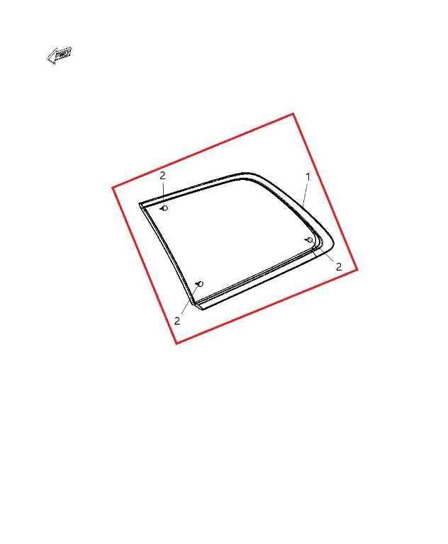 16-21 Jeep Grand Cherokee Laredo X 4x4 Rear Left Quarter Window Glass 68266987AB1
