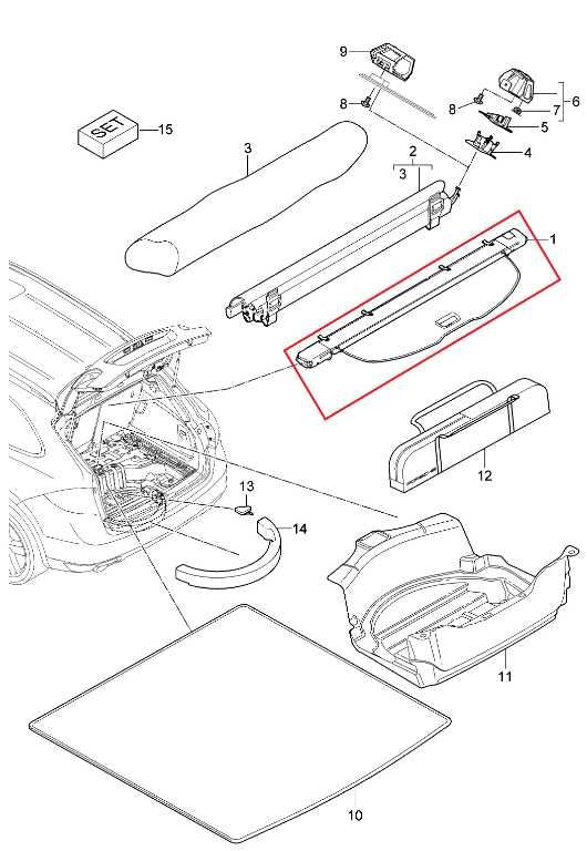 2011-2018 Porsche Cayenne S Rear Trunk Retractable Parcel Shelf 95855177306F0M - Alshned Auto Parts