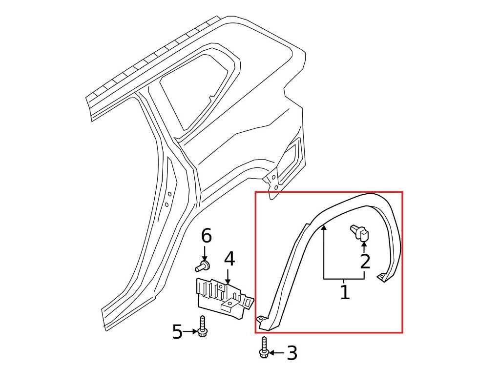 2018-20 Volkswagen Atlas S Rear Left Driver Side Wheel Opening Molding 3CN853817 - Alshned Auto Parts