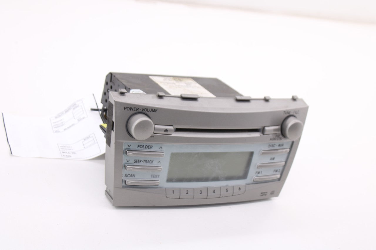 2007-2009 Toyota Camry Fujitsu Ten CD Player Radio Faceplate Control w/ Receiver2