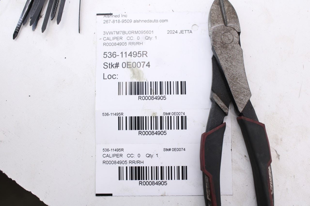 2020-2026 Volkswagen Jetta SE FWD Rear Right Disc Brake Caliper Assy 5QM-615-40612