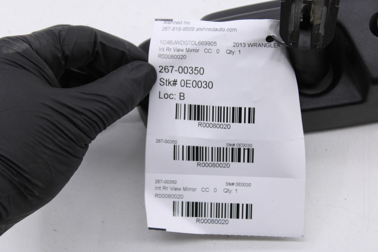13-17 Jeep Wrangler Unlimited Sport Interior Inside Rear View Mirror 68158203AB - Alshned Auto Parts