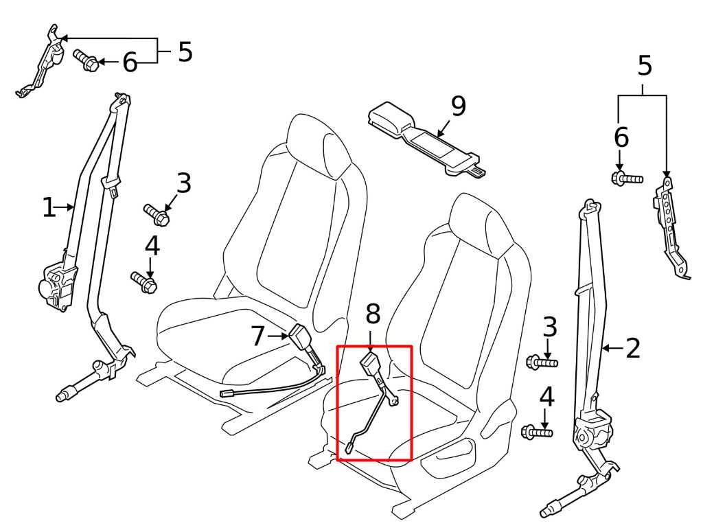 21-25 Mazda CX30 S 2.5L AWD Front Driver LH Side Seat Belt Buckle DGJ157680 OEM - Alshned Auto Parts