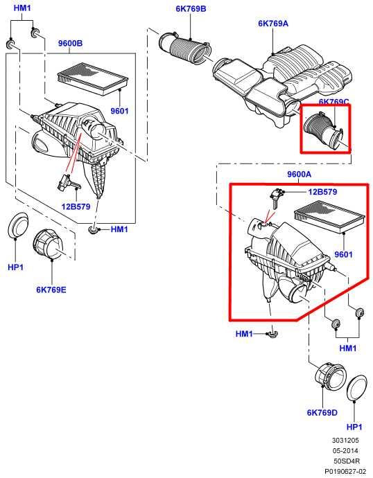10-12 Land Rover Range Rover HSE 5.0L Left Side Air Intake Cleaner w/ Duct Tube - Alshned Auto Parts