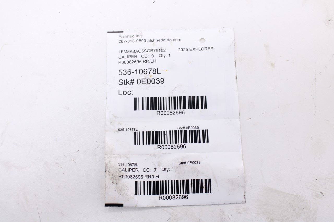 20-26 Ford Explorer Interceptor 3.0L AWD Rear Driver LH Side Brake Disc Caliper - Alshned Auto Parts