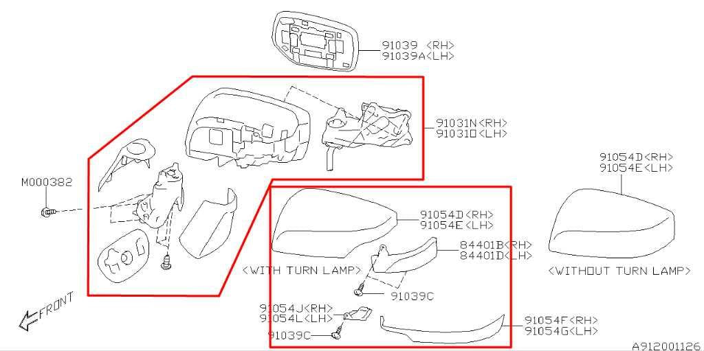 15-16 Subaru Impreza Sport Premium Passenger Right Side Rear View Mirror *ReaD*1