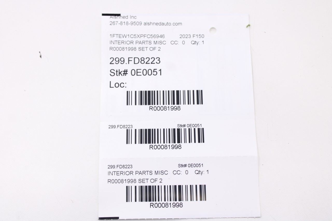 2021-2026 Ford F150 XLT Right and Left Garnish Upper Center B-Pillar Molding Set20