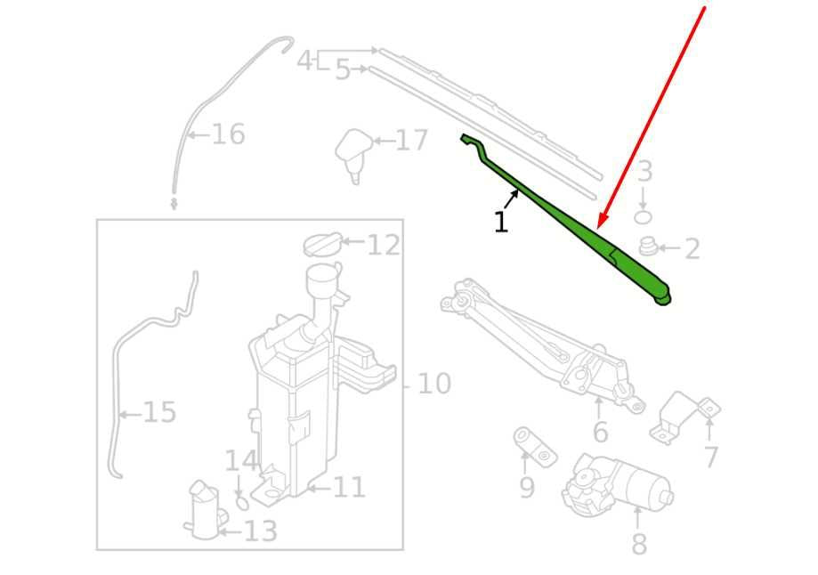 2021-25 Hyundai Elantra SE Front Left and Right Windshield Wiper Arm 98321-AA0001