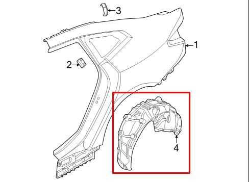 2021-25 BMW 430i Gran Coupe xDrive Rear Left Side Wheelhouse Liner Splash Shield - Alshned Auto Parts