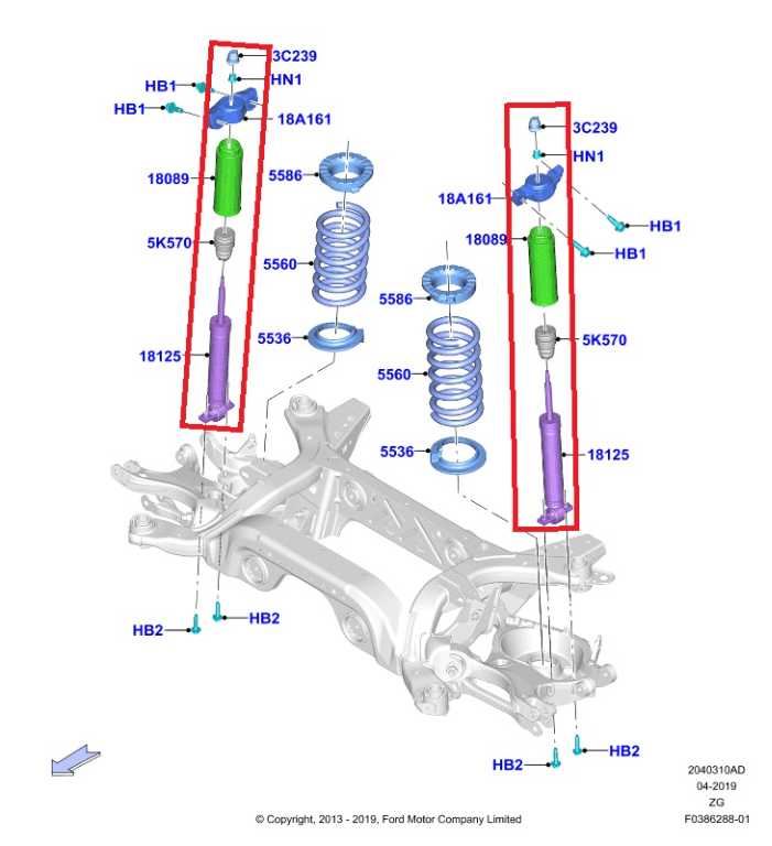 15-23 Ford Mustang Conv V6 RWD Rear RH and LH Strut Shock Absorber FR3Z-18125-C - Alshned Auto Parts