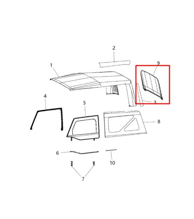 13-18 Jeep Wrangler Sport 2dr 3.6L 4WD Soft Rear Tailgate Top Window 1XZ75FX9AC - Alshned Auto Parts