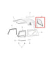 13-18 Jeep Wrangler Sport 2dr 3.6L 4WD Soft Rear Tailgate Top Window 1XZ75FX9AC - Alshned Auto Parts