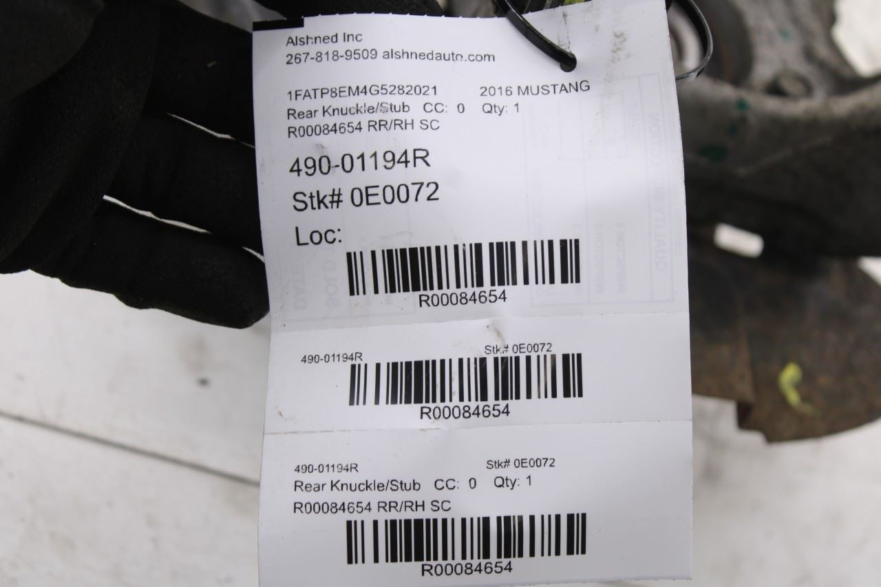 2015-2023 Ford Mustang Conv V6 Rear Right Passenger Side Spindle Knuckle Hub - Alshned Auto Parts