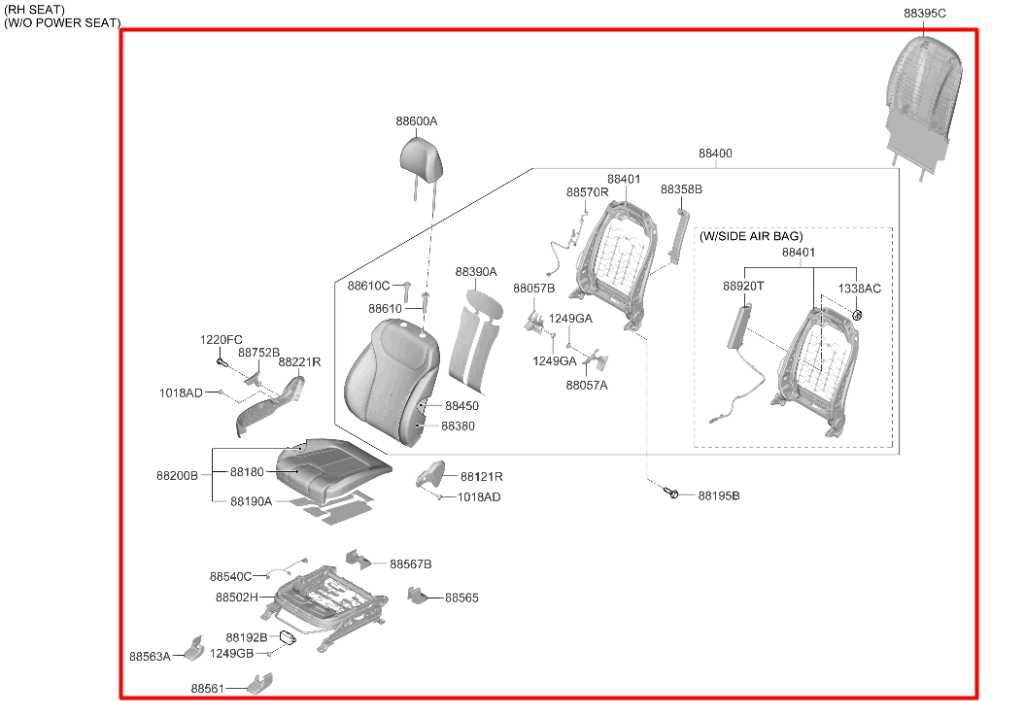 2021-2023 Hyundai Santa Fe SEL 2.5L AWD Front Passenger Right Side Seat Complete - Alshned Auto Parts