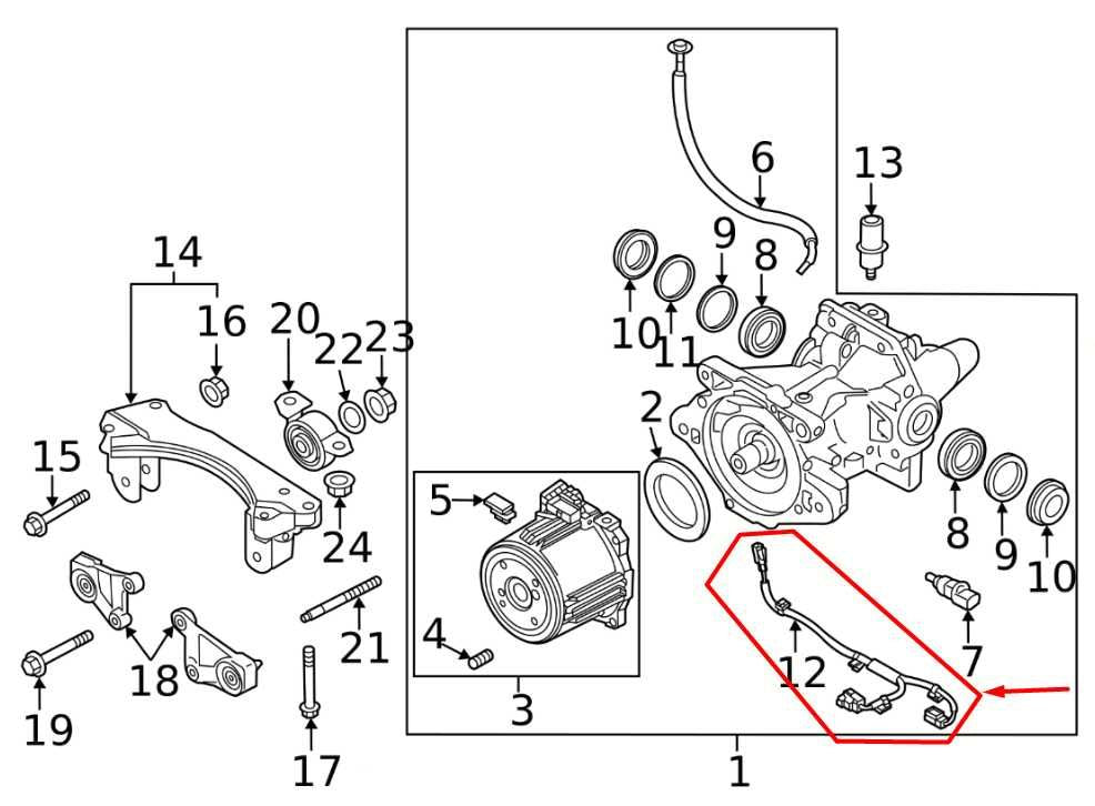 20-25 Mazda CX-30 2.5 S 2.5L AWD Rear Differential Wire Harness BEET-67-SH0A OEM - Alshned Auto Parts