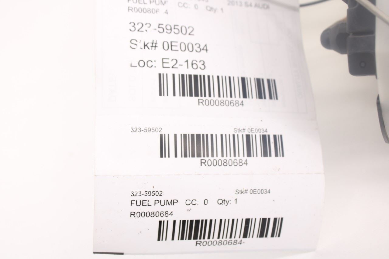 2013-16 Audi S4 Premium Plus 3.0L In Tank Fuel Pump Assembly 8K0-919-051-AS OEM12