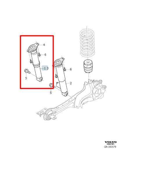 2015-16 Volvo S60 T5 Premier FWD Rear Suspension Right Side Shock Strut Absorber - Alshned Auto Parts