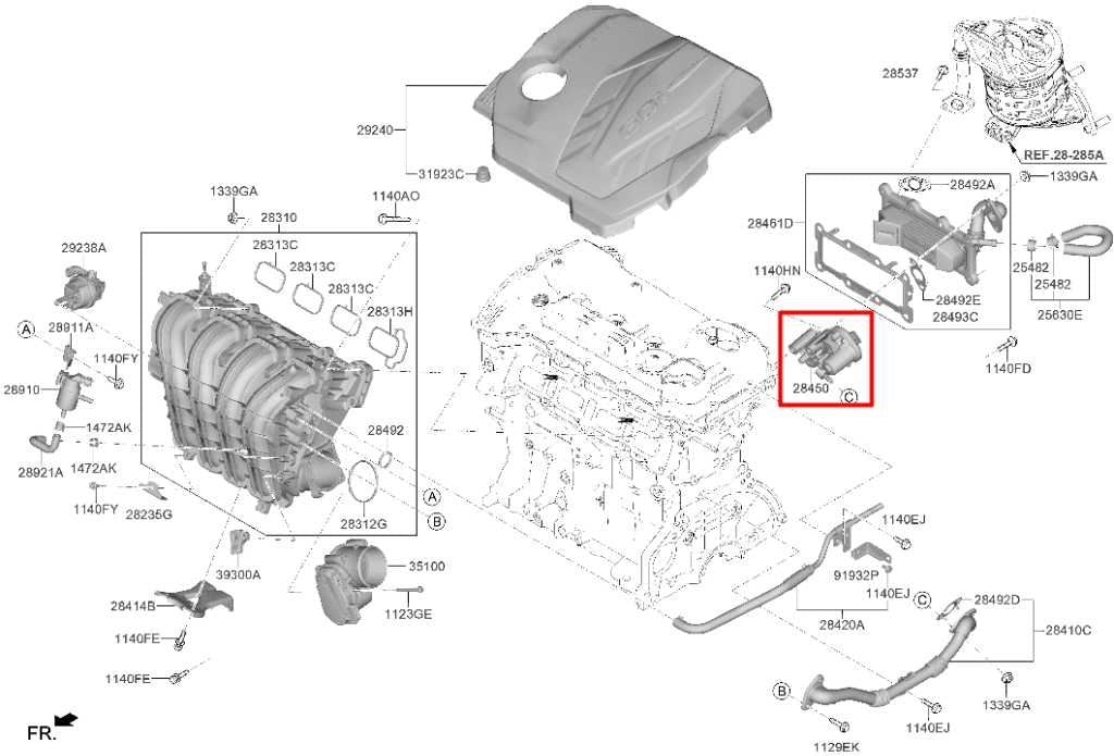 2022-23 Hyundai Tucson SEL 2.5L EGR Exhaust Gas Recirculation Valve 28400-2S000 - Alshned Auto Parts