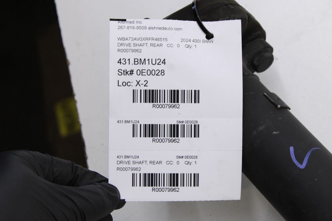23-25 BMW 430i Gran Coupe xDrive 2.0L AWD Rear Drive Shaft Propeller 8846089 OEM - Alshned Auto Parts