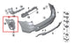 11-17 BMW X3 xDrive28i Rear Right Side Outer Bumper Cover Support Mount Bracket - Alshned Auto Parts