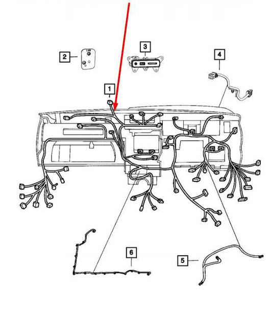 2014 Jeep Grand Cherokee Limited Dash Instrument Panel Wire Harness *ReaD* - Alshned Auto Parts