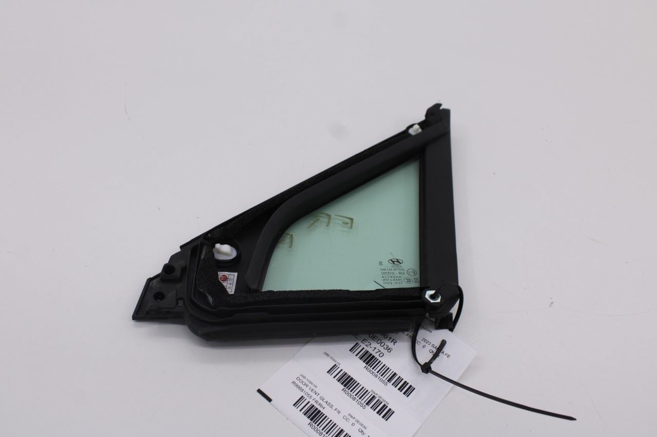 19-23 Hyundai Santa Fe SEL Front Right Side Door Quarter Vent Window Fixed Glass5