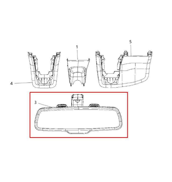 2018 Jeep Cherokee Limited Interior Inside Rear View Mirror 68360855AA OEM - Alshned Auto Parts