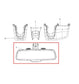 2018 Jeep Cherokee Limited Interior Inside Rear View Mirror 68360855AA OEM - Alshned Auto Parts