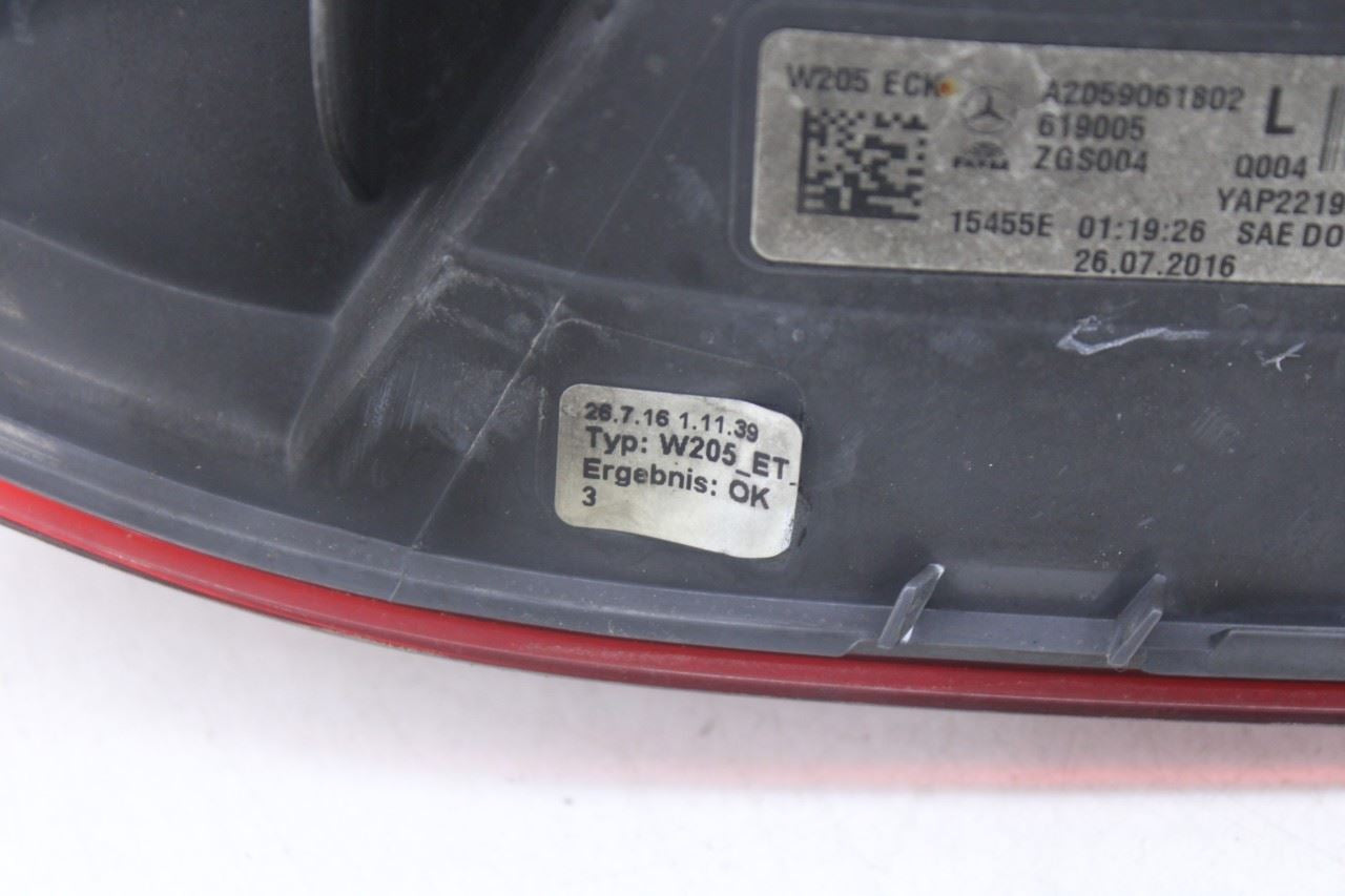 2015-2018 Mercedes-Benz C300 4Matic Rear Left Driver Side Tail Light Lamp14