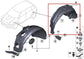2011-16 Mini Countryman Cooper S Rear Right Side Wheelhouse Liner Splash Shield1