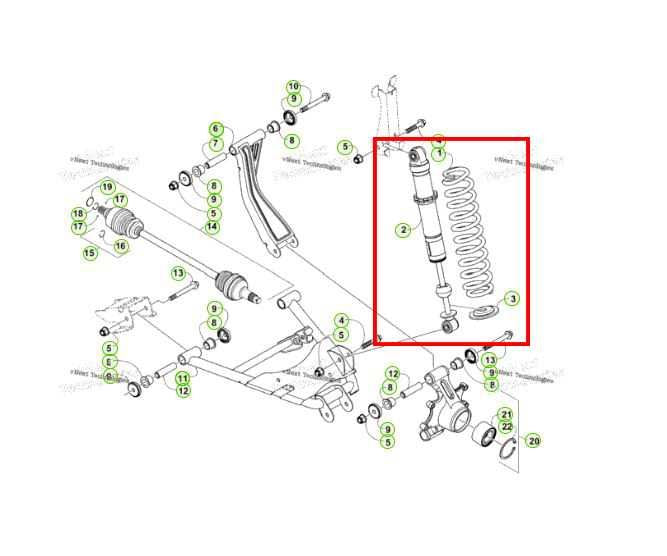 14-20 Arctic Cat Wildcat Trail 700 4WD Rear Right and Left Shock Strut Absorber - Alshned Auto Parts