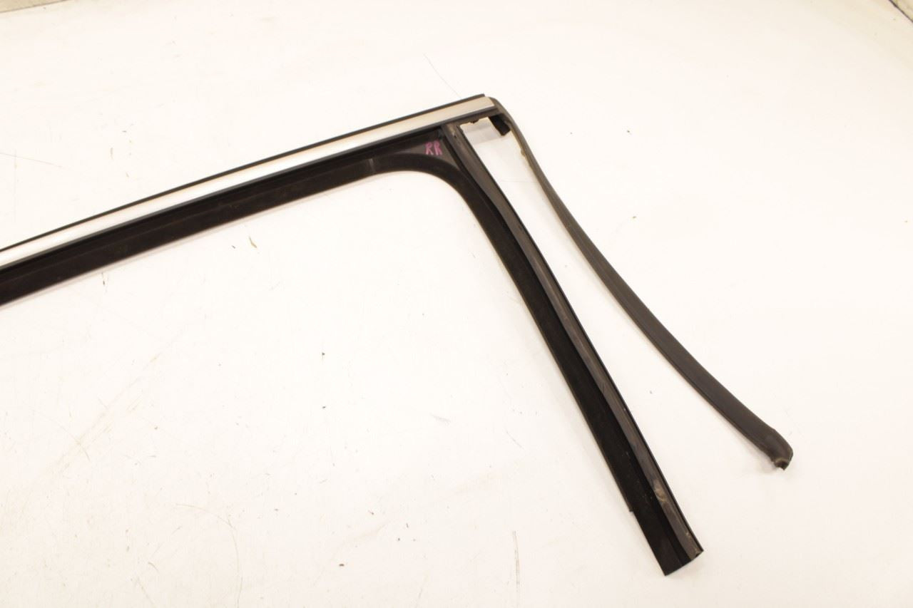 11-18 Porsche Cayenne Platinum Rear Right Door Run Channel w/ Belt Outer Molding - Alshned Auto Parts
