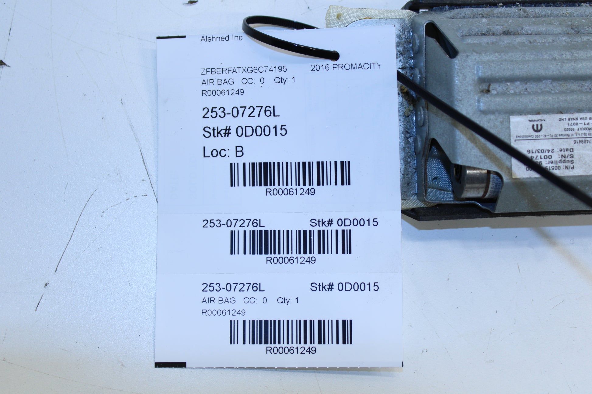 2015-2022 RAM Promaster City Front Left Driver Side Lower Dash Knee Air Bag 68405396AA OEM - Alshned Auto Parts