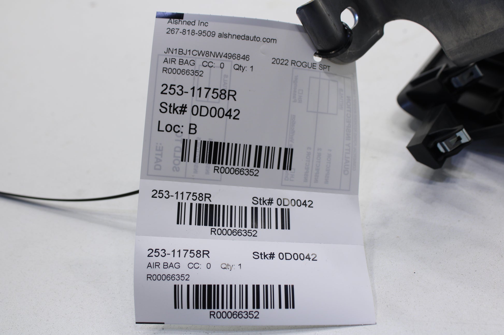 2020-2022 Nissan Rogue Sport SL AWD Front Right Passenger Lower Dash Knee Air Bag K85R1-6MR0A OEM - Alshned Auto Parts