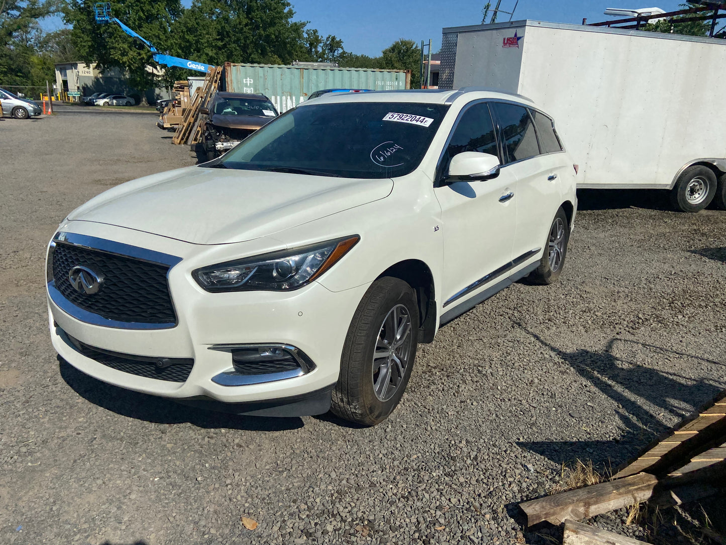 2019 Infiniti QX60 LUXE White - Alshned Auto Parts