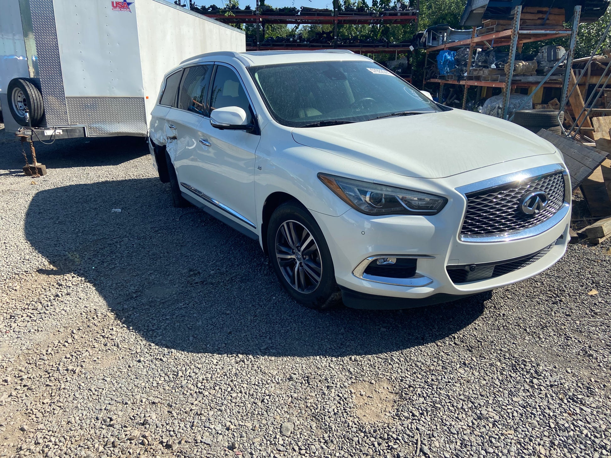 2019 Infiniti QX60 LUXE White - Alshned Auto Parts